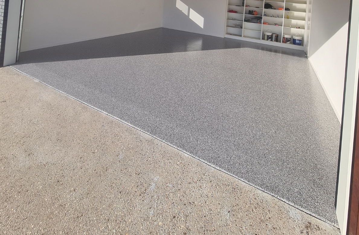 Concrete Resurfacing - epoxy flooring in garage
