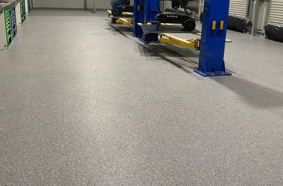 Concrete Resurfacing - epoxy flooring in garage