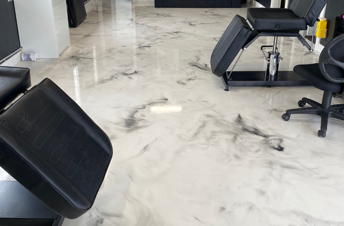 Concrete Resurfacing - epoxy flooring in garage